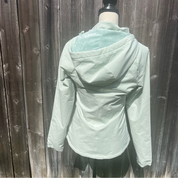Mint Green North Face Rain Jacket - Picture 6 of 7